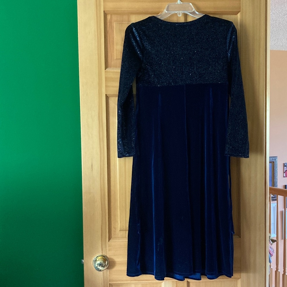 Amy Byer Sparkling Navy Dress - Picture 7 of 7